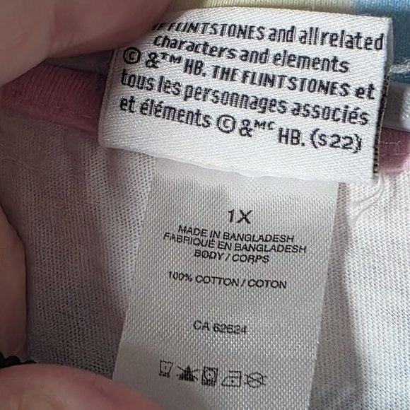The Flinstones Fashion Passion Wilma & Betty Tie Dye T-Shirt Size 1X - Picture 4 of 5